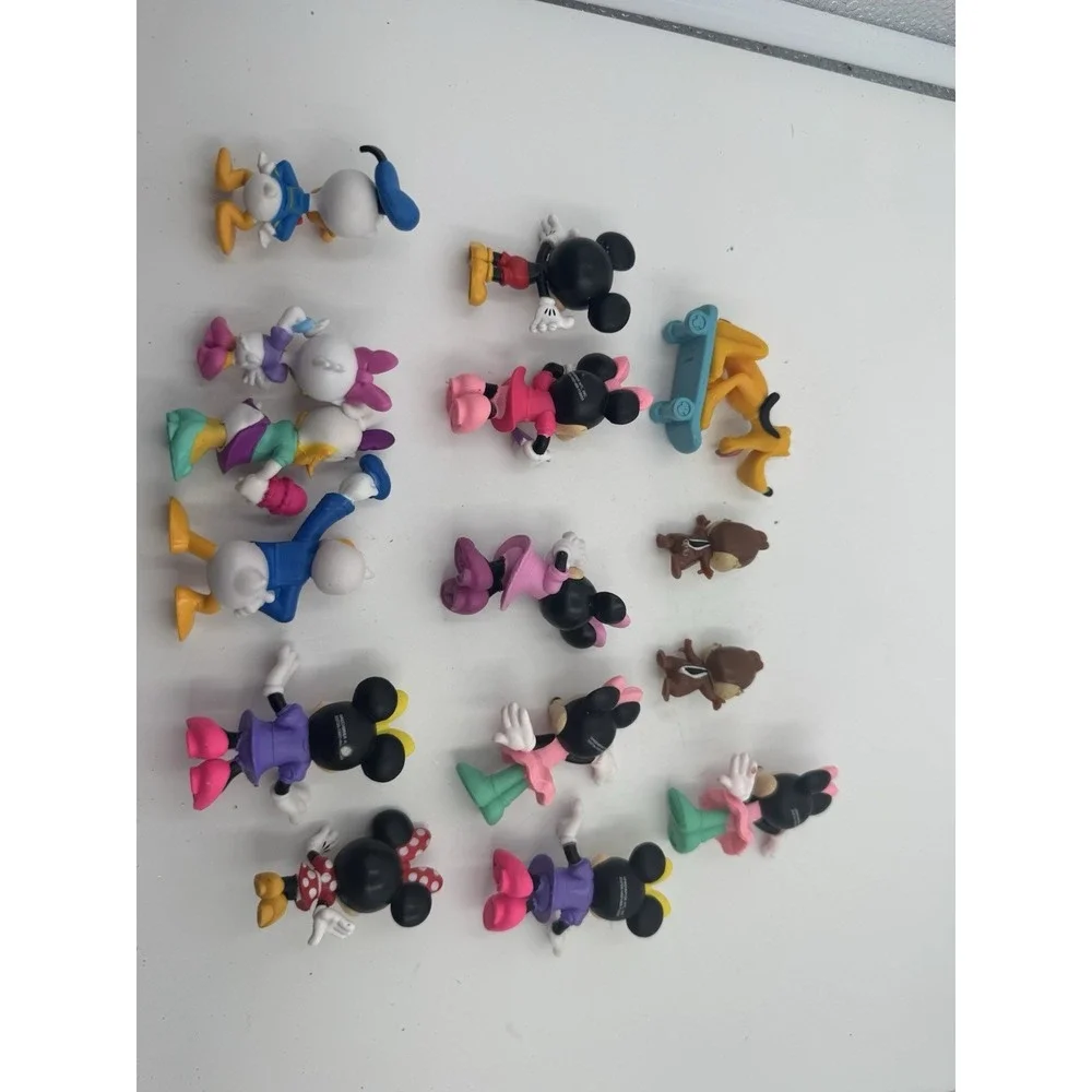 Lot Of 15 Disney Mickey, Minnie, Donald, Daisy Figures Cake‎ Toppers Toys